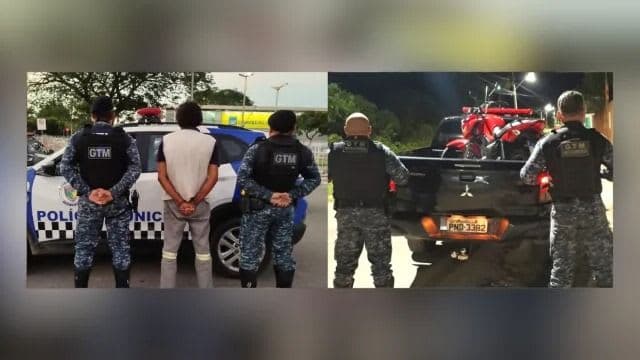 GCM prende acusado de furto em praça pública no Juazeiro e recupera moto furtada