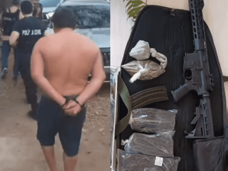 Homem investigado por fornecer armas e drogas a facção criminosa é capturado no Ceará