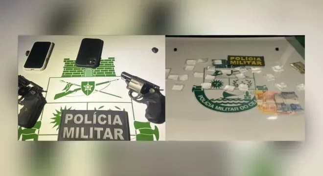 PM prende seis pessoas em Campos Sales e Araripe por tráfico, posse de armas, estupro, furto e violência doméstica