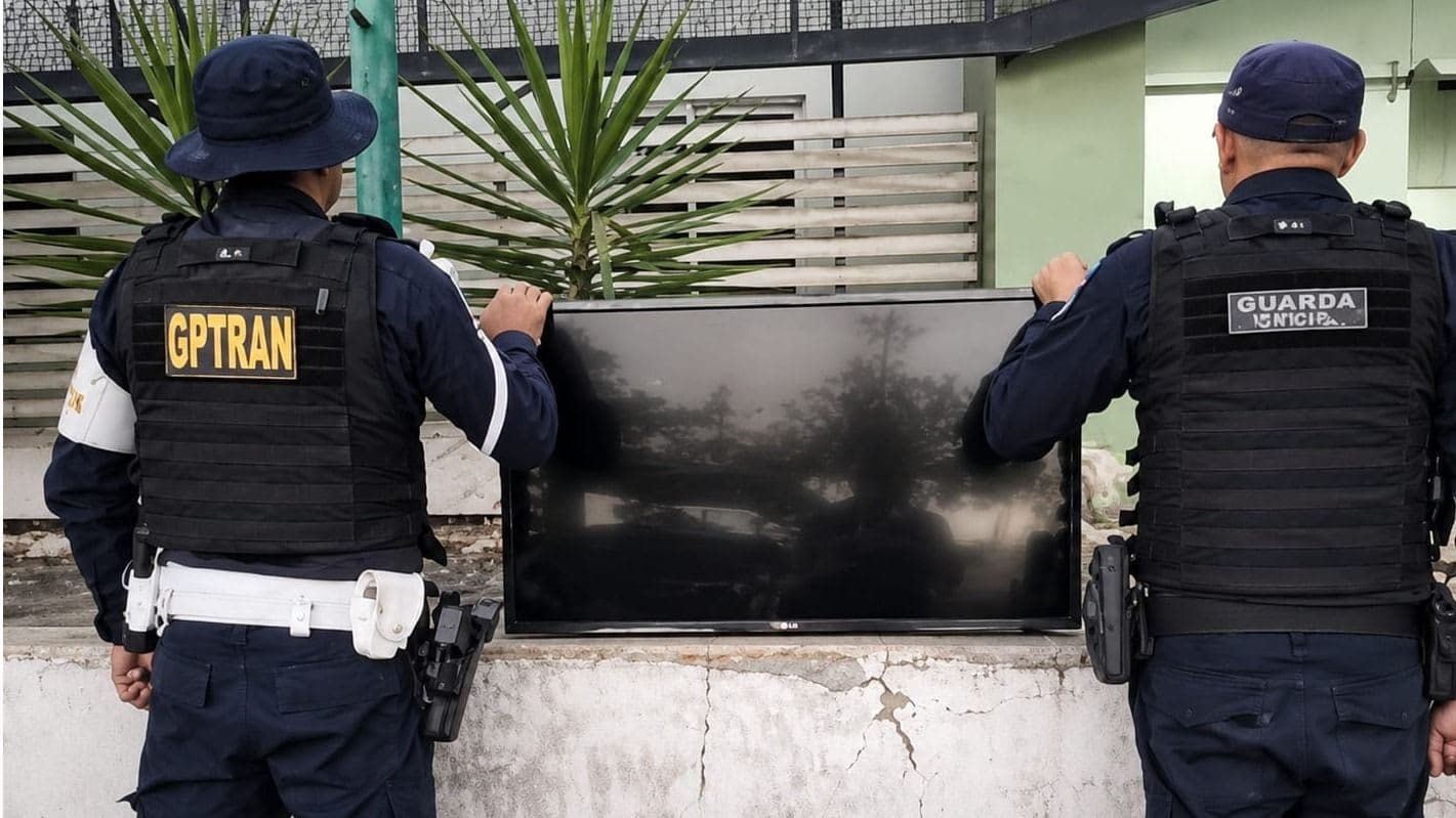 Homem é preso após furtar televisão de pizzaria em Juazeiro do Norte