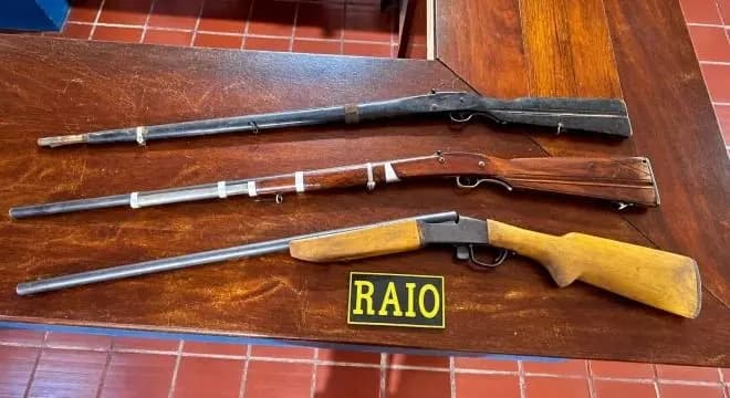 RAIO apreende cinco armas em três cidades do Cariri