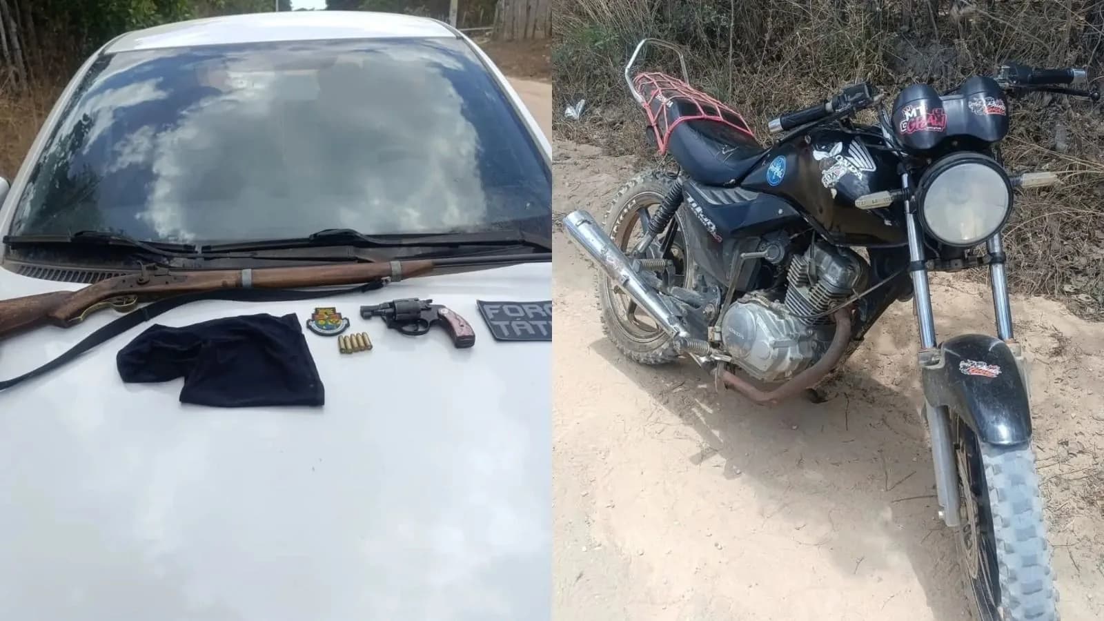 Homens tentam assaltar policiais e acabam presos em Martinópole