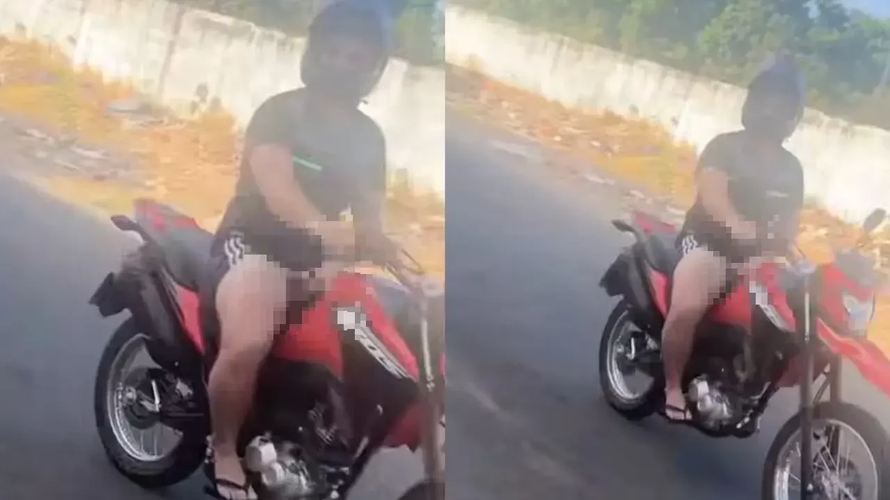 Motociclista exibe órgão genital para mulher após ela deixar filha em escola, em Juazeiro do Norte